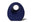Picture of a beautiful purple tear drop shaped biodegradable paper cremation urn on sale at Muses Design Urns. Front view.